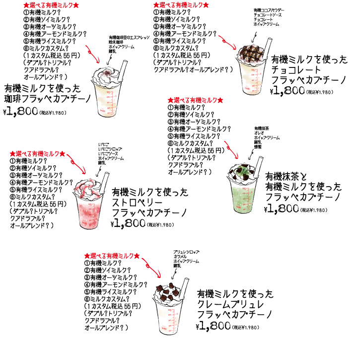 メニュー画像：フラッペカプチーノ